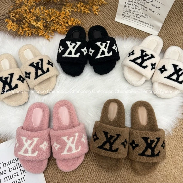 2025年新款秋冬季毛毛拖鞋女外穿韩版ins潮鞋室内家居毛绒棉拖鞋
