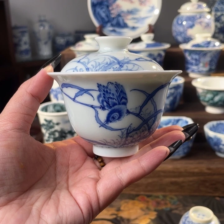 手工手绘盖碗111111111111