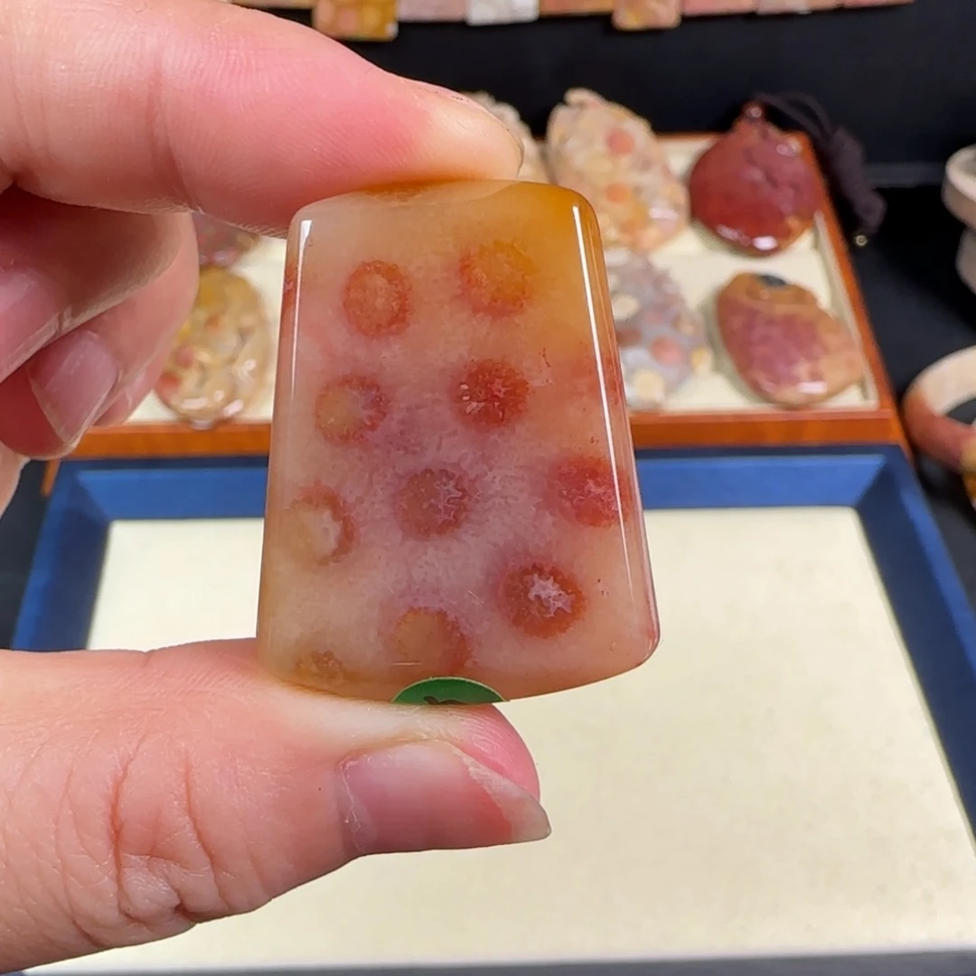 未镶嵌手链硅化玉蜜糖共生