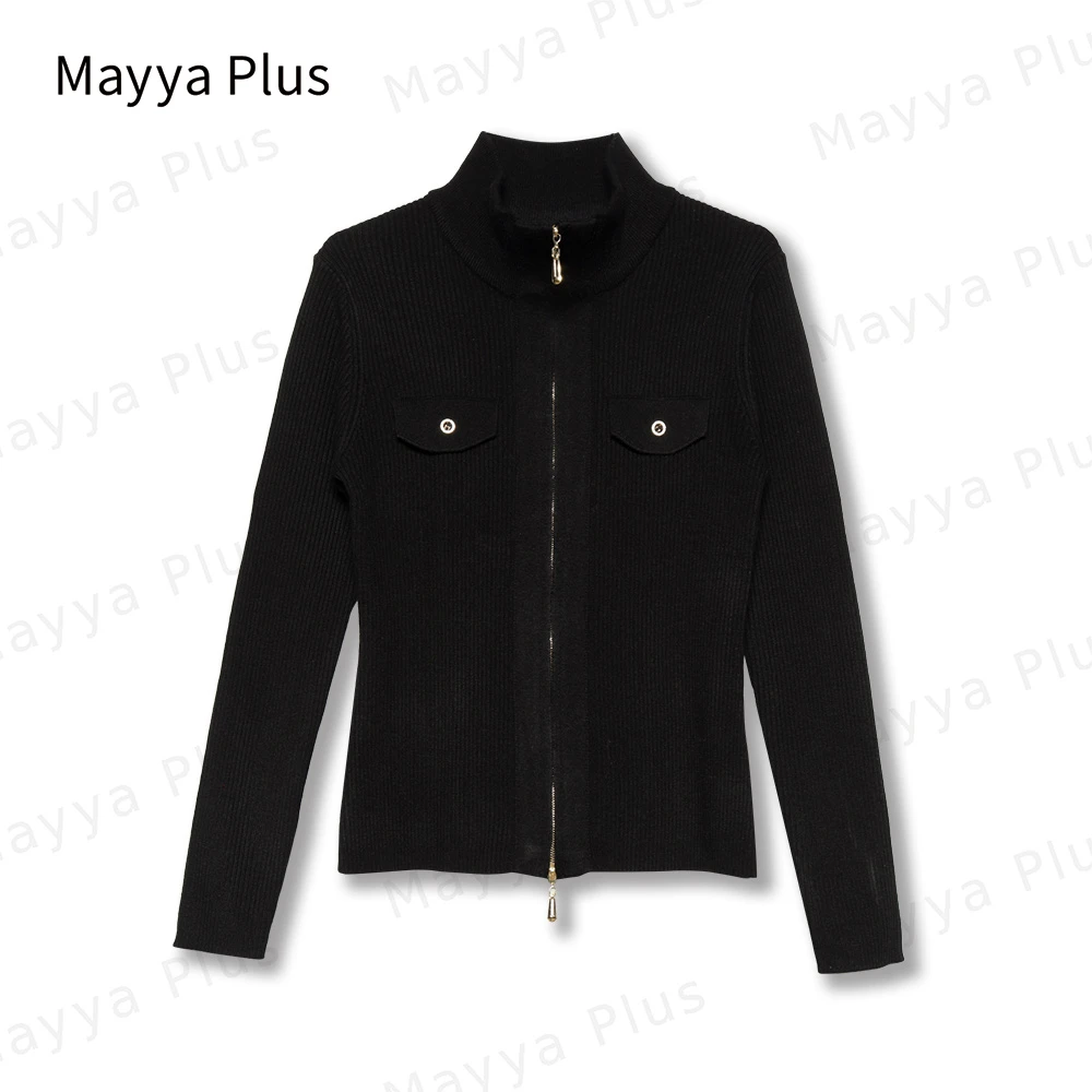 【知性姐姐】Mayya Plus麦芽定制气质显瘦百搭款热力感毛衣32348563