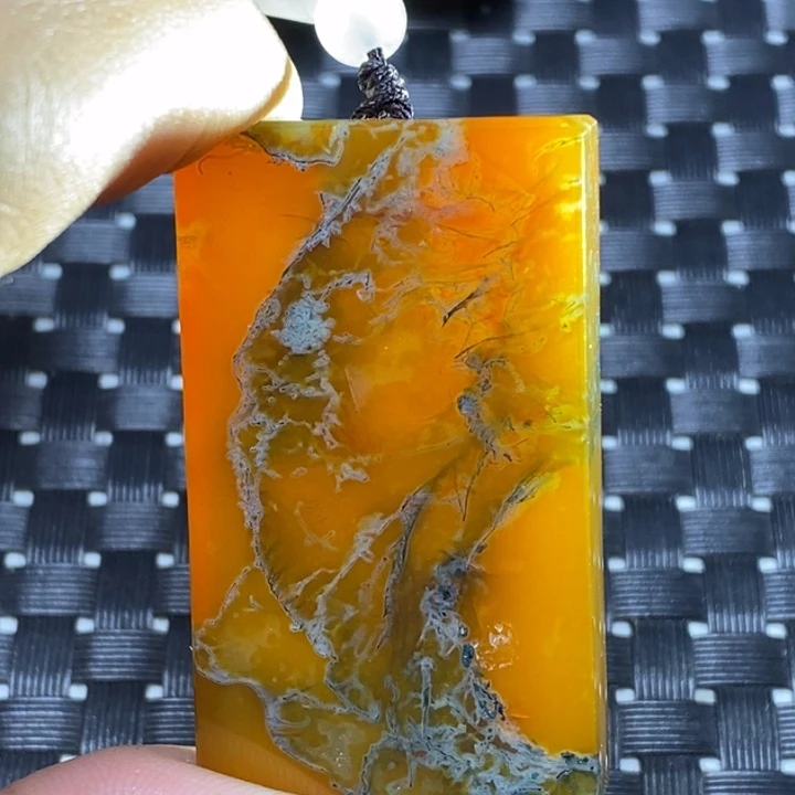 玛瑙/玉髓颈饰未镶嵌豆*