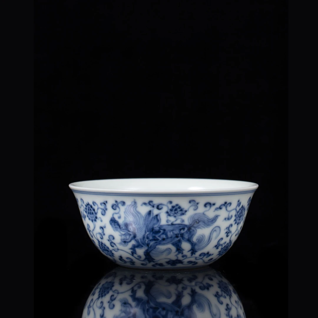 冯氏 · 祖传窑&柴窑 缠枝麒麟若深杯 非遗传承400余年 · 纯柴窑