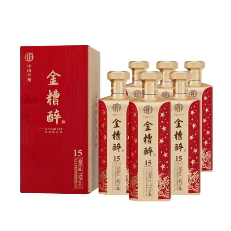 金糟醉十五至尊五星52度-整箱六瓶-泸州原产地浓香型52度3000毫升