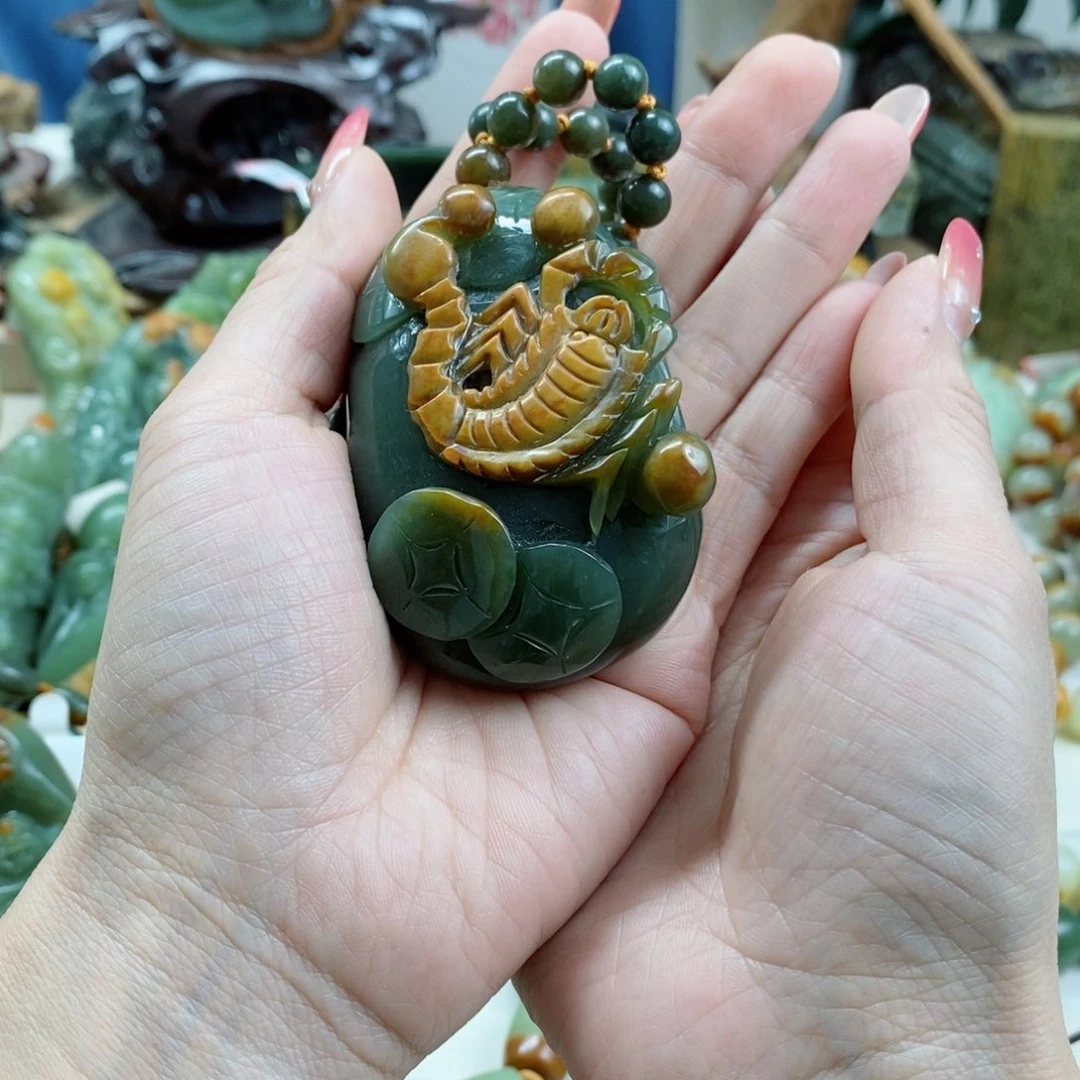 透闪石质玉把件未镶嵌用****6