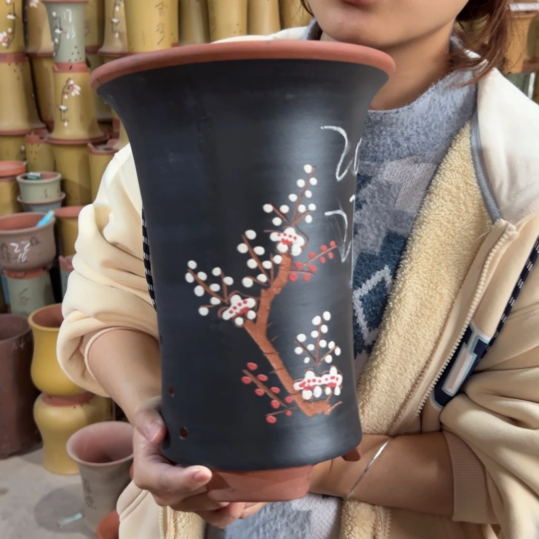 宜兴川阁紫砂花盆单个