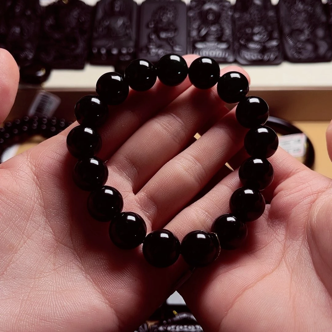 翡翠未镶嵌手链天然缅料A货卡12手串A417