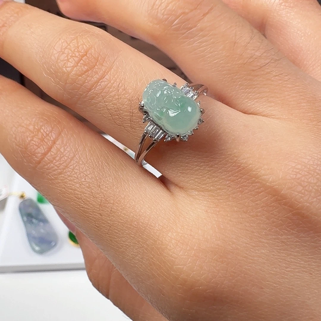 翡翠银S925镶嵌颈饰