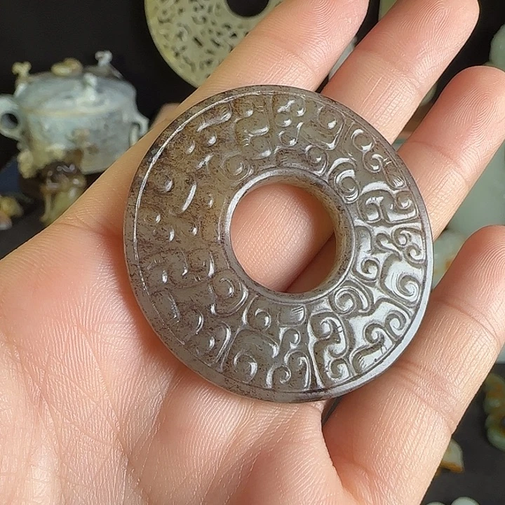 和田玉未镶嵌挂件大****6