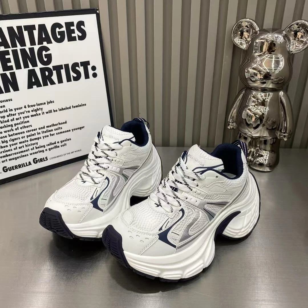 女士时尚老爹鞋2025新款春秋季百搭厚底小个子增高运动休闲鞋子女