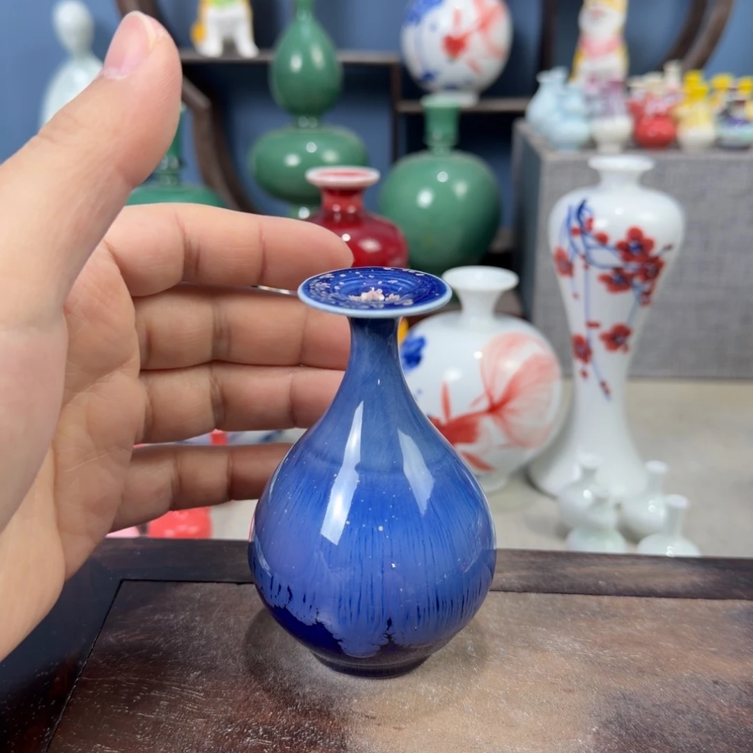 陶瓷手工小花器摆件