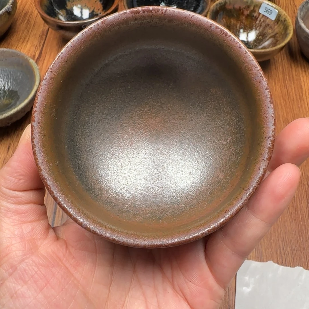 柴烧建盏茶盏茶杯726