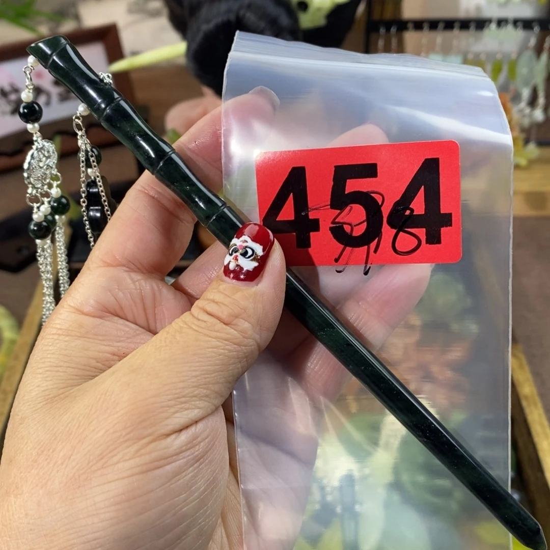 蛇纹石玉玉簪合金?****