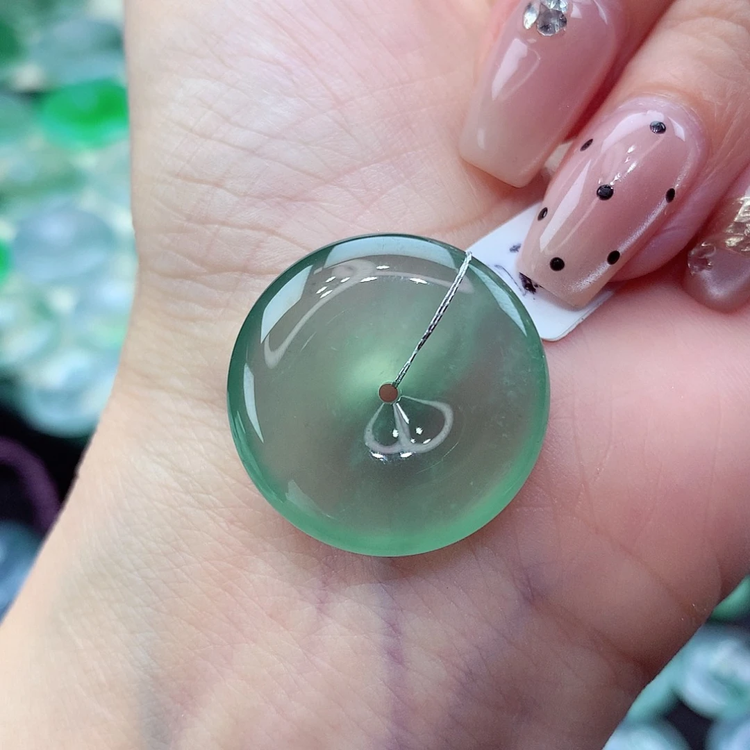 翡翠未镶嵌颈饰编号31尺寸23-6