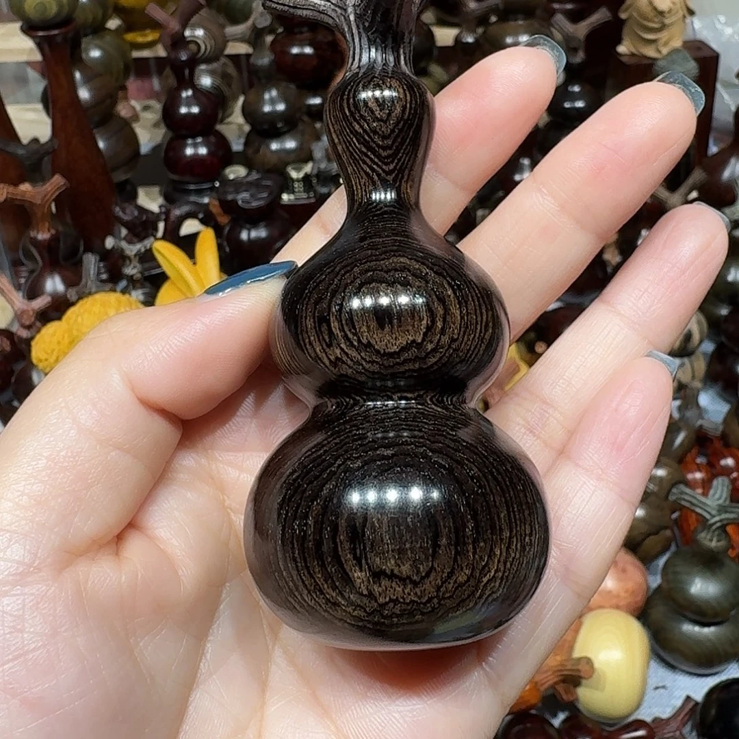 我***猪香榧木 紫光檀直径4.0葫芦
