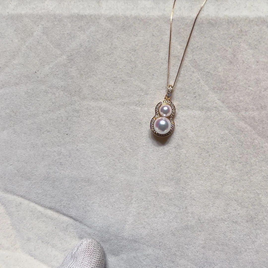 海水珍珠银S925镶嵌吊坠(赠链)