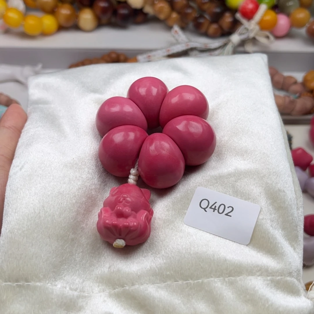 白玉菩提吊坠诺*通货q402牙果蒜瓣手捻26m