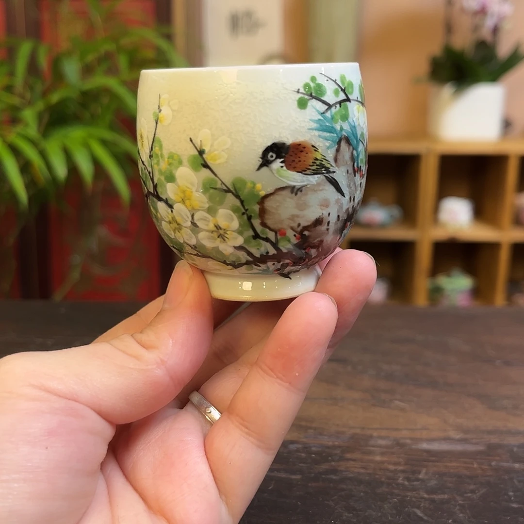 柴烧手工手绘陶瓷