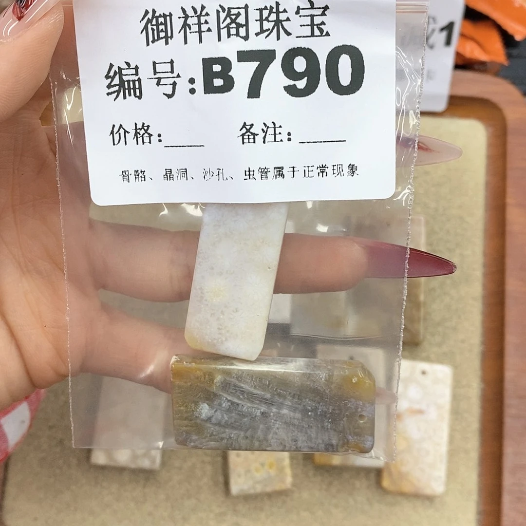 硅化珊瑚（珊瑚玉）颈饰未镶嵌冬*