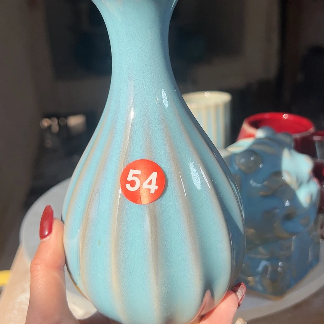 摆件郑家钧窑摆件微瑕