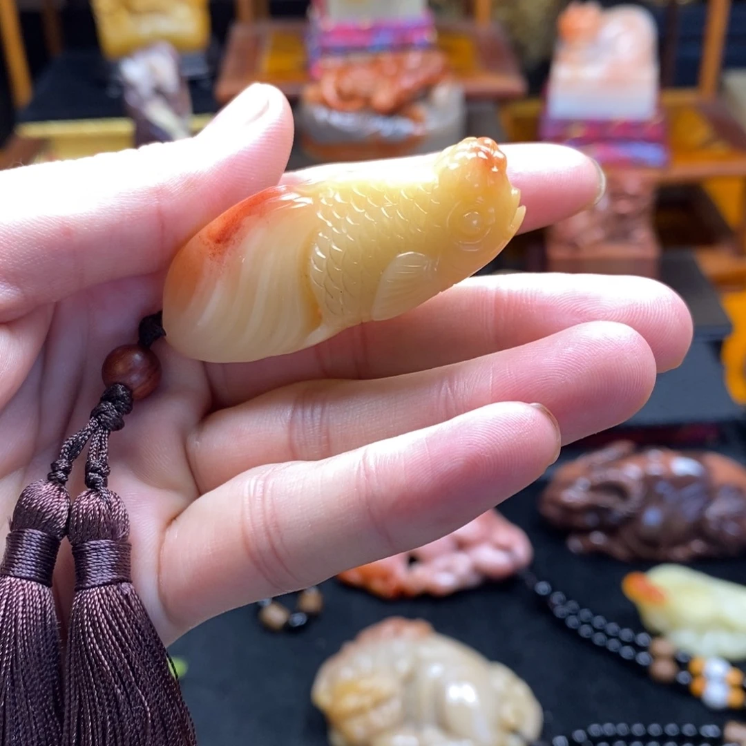 寿山石其他红红火火好好