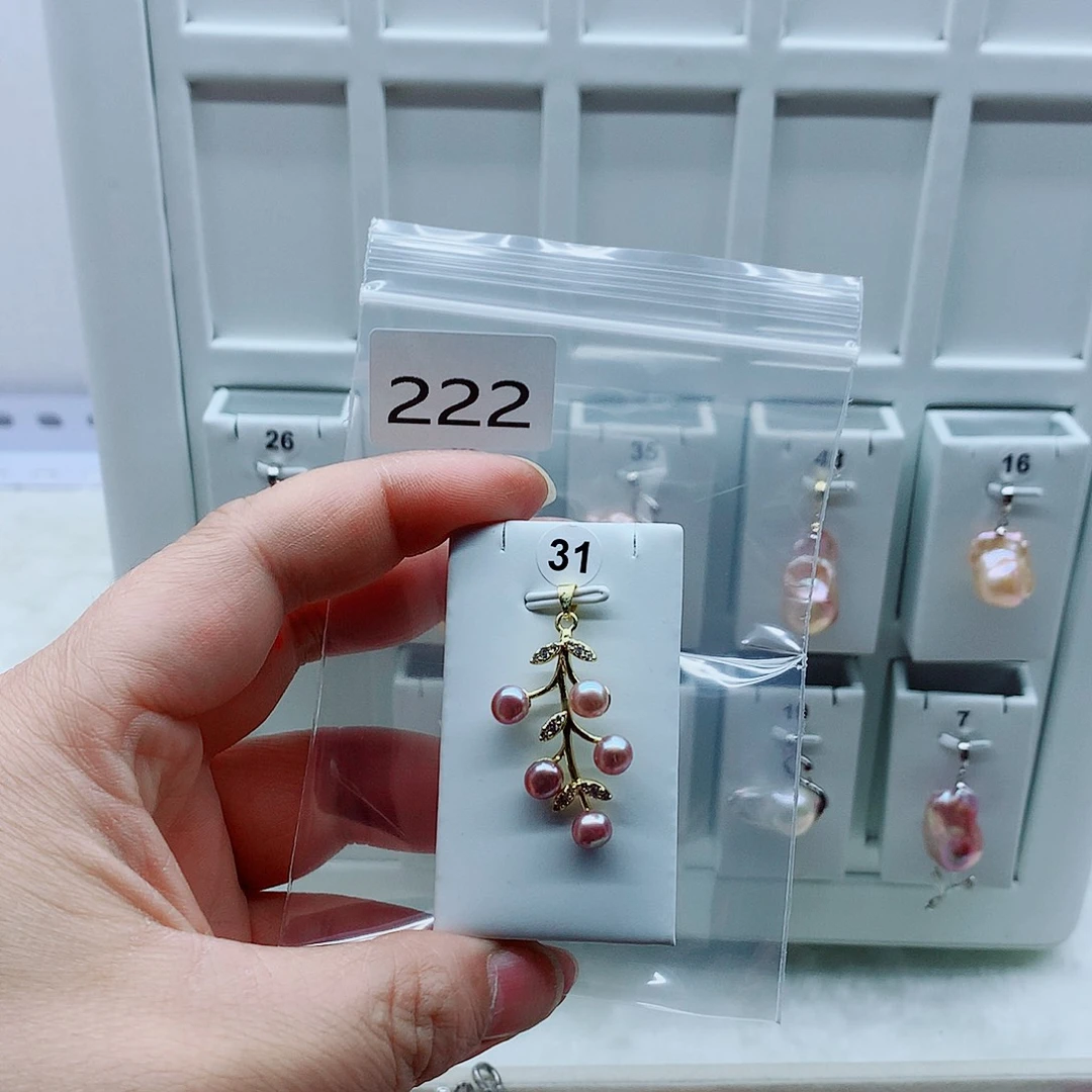 合金吊坠(不含链)淡水珍珠