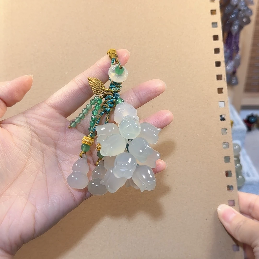 玛瑙/玉髓钥匙挂件未镶嵌