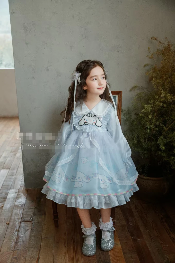 春季女童洛丽塔卡通公主裙秋冬连衣裙