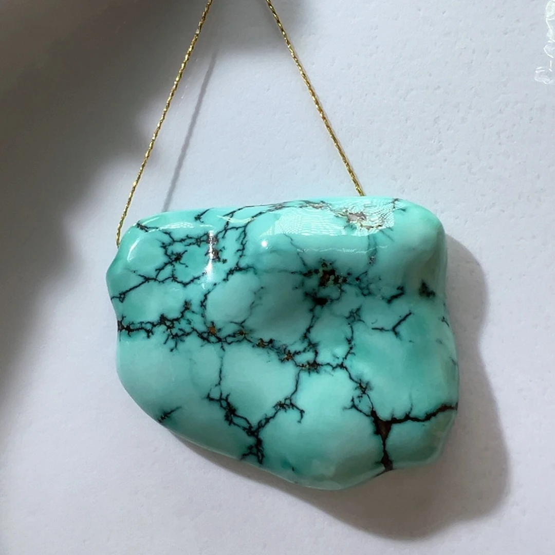 绿松石未镶嵌挂件