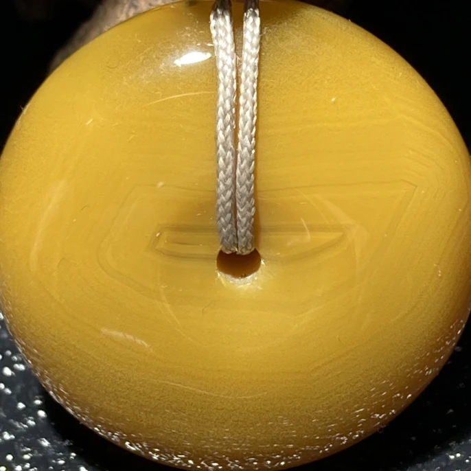 战国红玛瑙平安扣吊坠项链