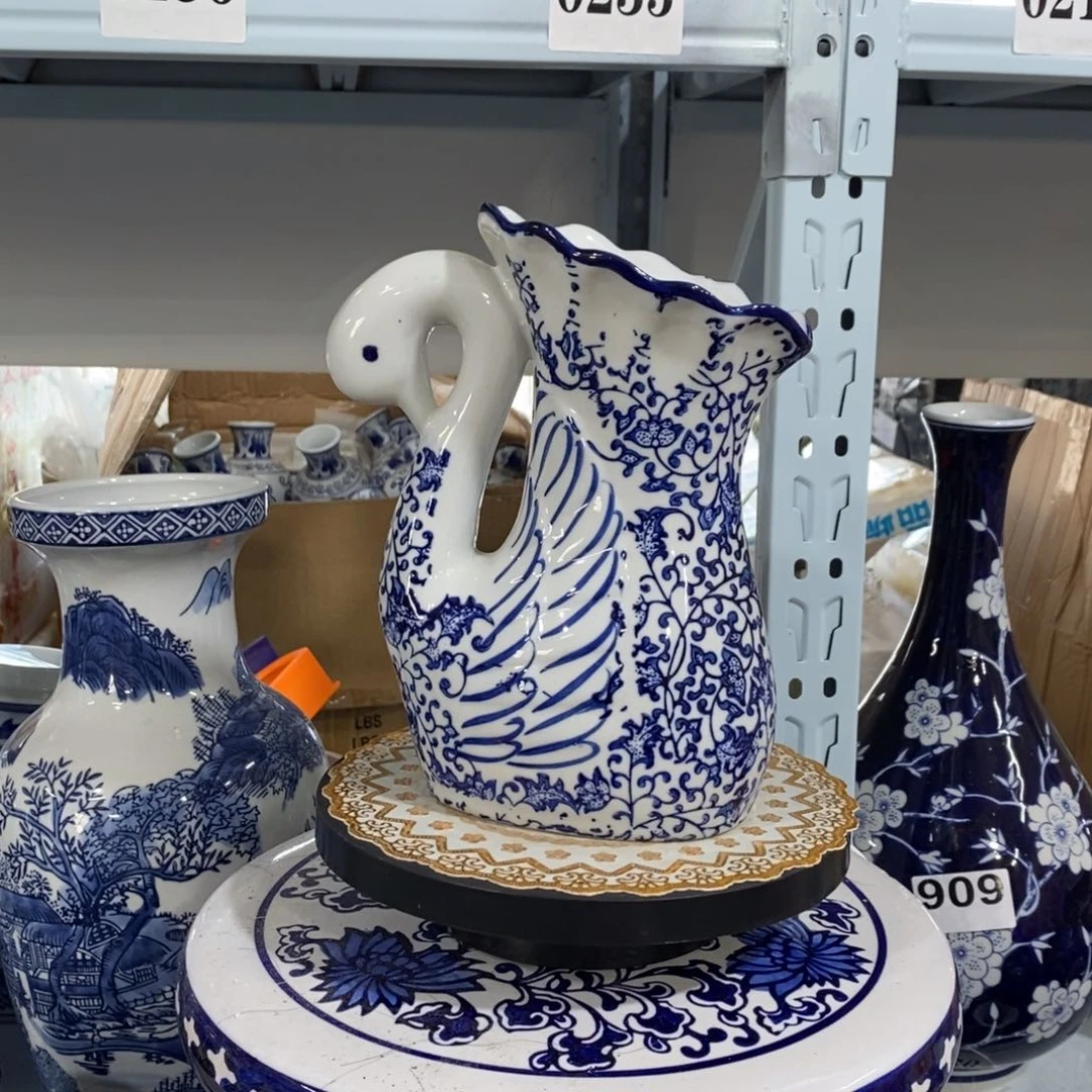 【闪购商品】摆件天鹅花瓶摆件花瓶