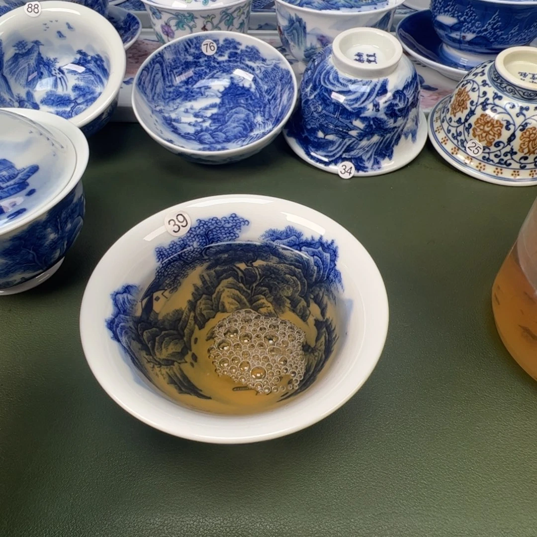 景德镇纯手工纯手绘茶具木木39