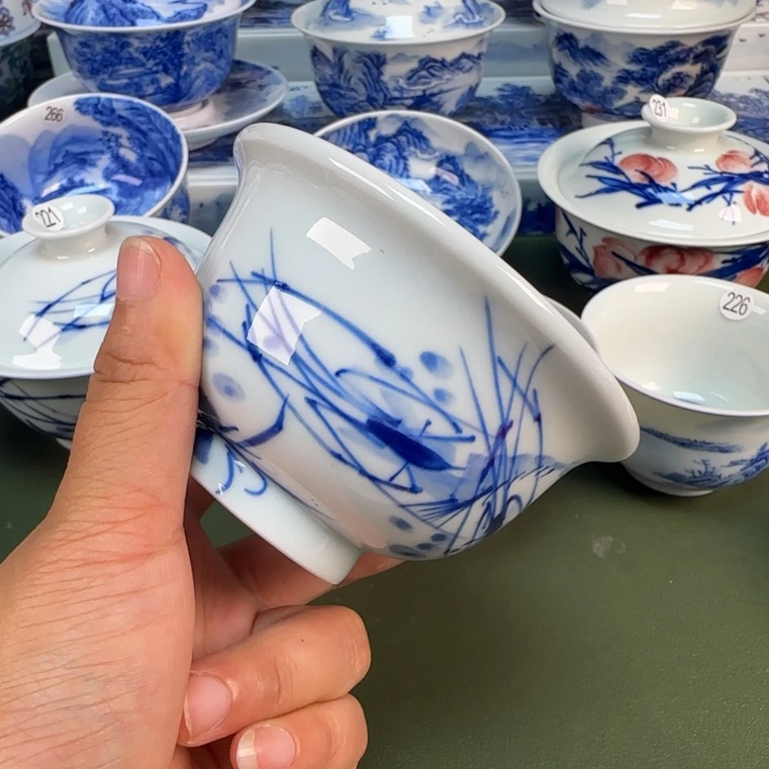 景德镇纯手绘茶具圆圆237