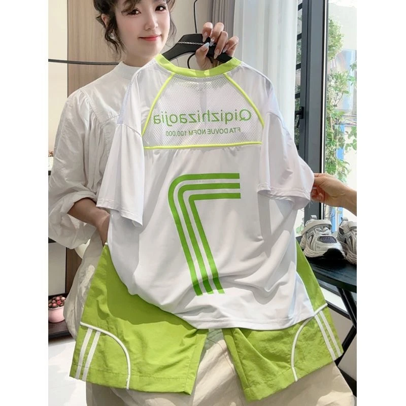 男童夏装短袖两件套套装2025新款中大童夏季男孩儿童夏款帅气速干