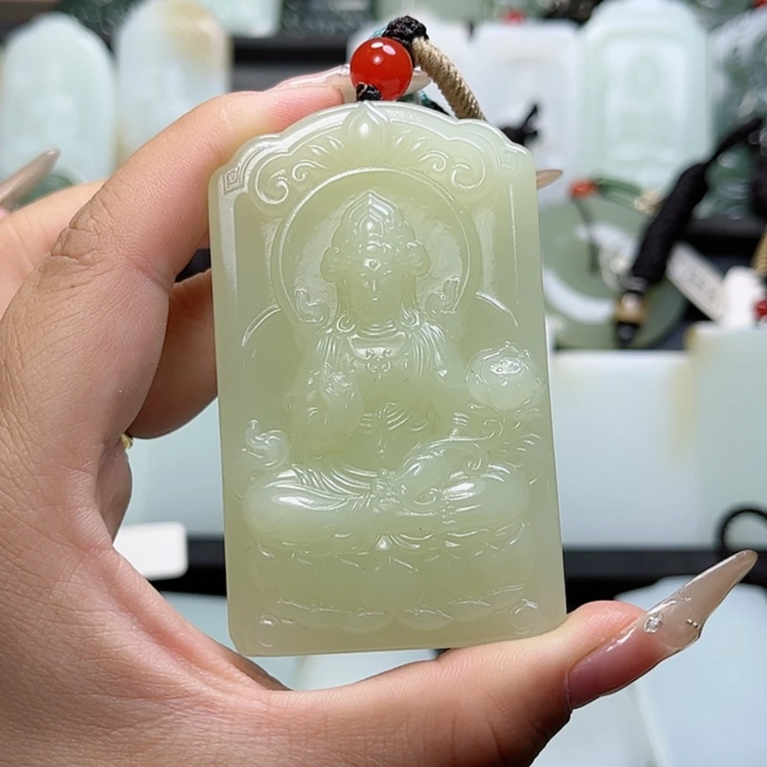 【闪购商品】颈饰未镶嵌和田玉别***去