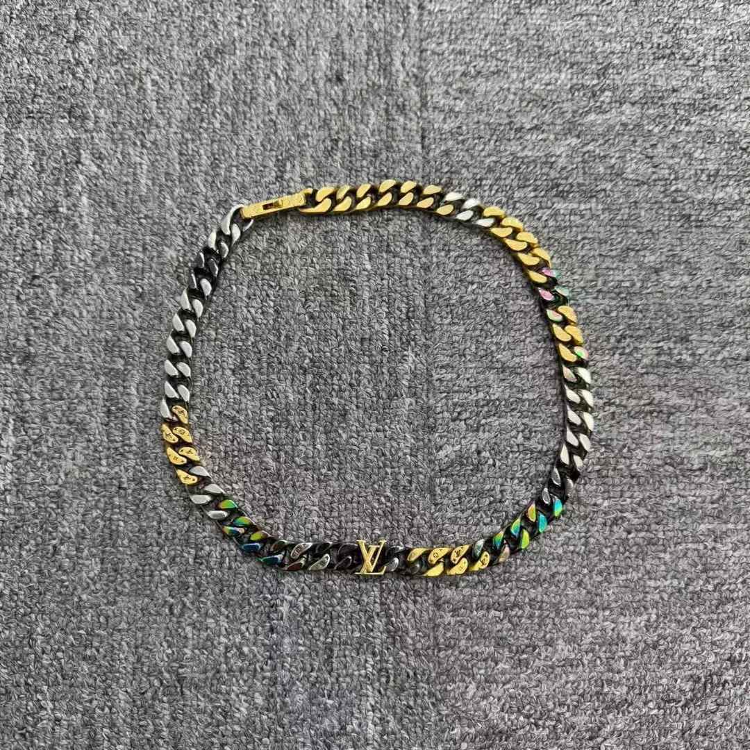 99新 LouisVuitton/路易威登 古巴淬火渐变项链/12268/50cm