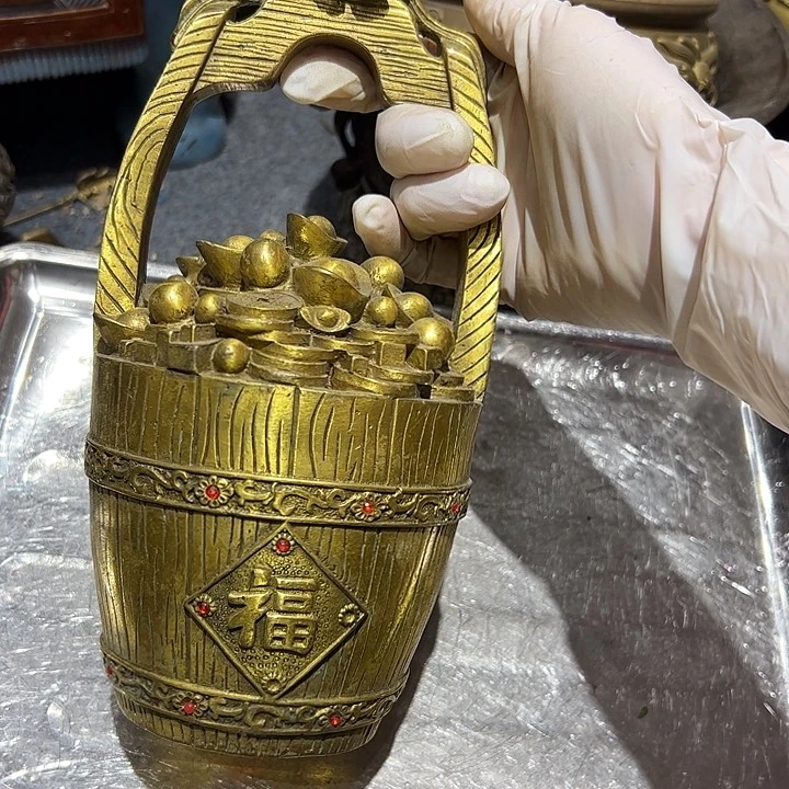 今****天微瑕疵黄铜摆件工艺品