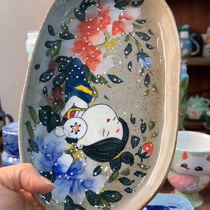 陶景德镇釉下手绘陶瓷