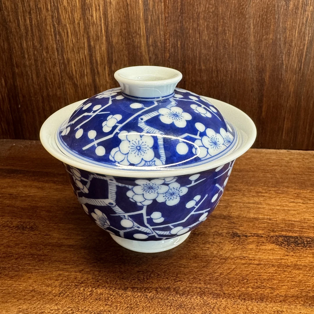 【金泓窑】青花冰梅盖碗