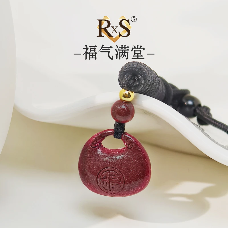 含辰砂工艺品朱砂手串 L041【福气满堂】朱砂胖福项链