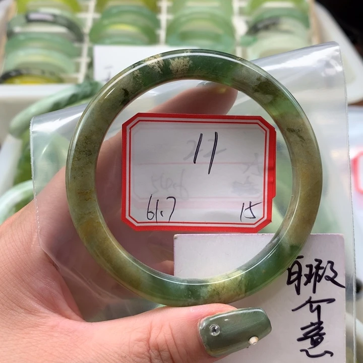 未镶嵌蛇纹石玉手镯