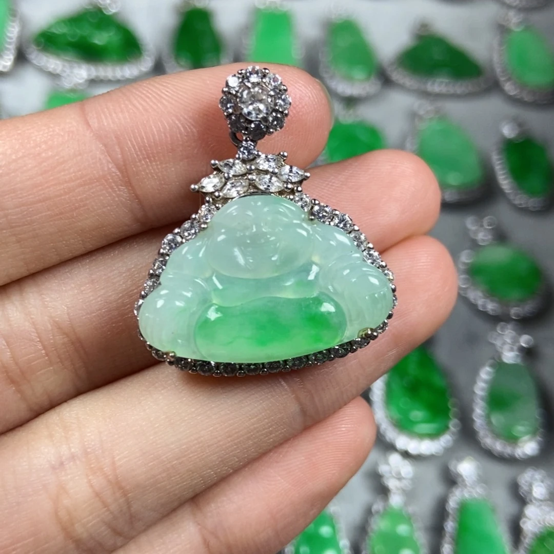 颈饰未镶嵌翡翠佛公