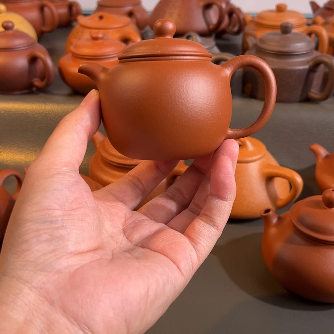 茶壶紫砂白*微瑕半手工制作有hu壶