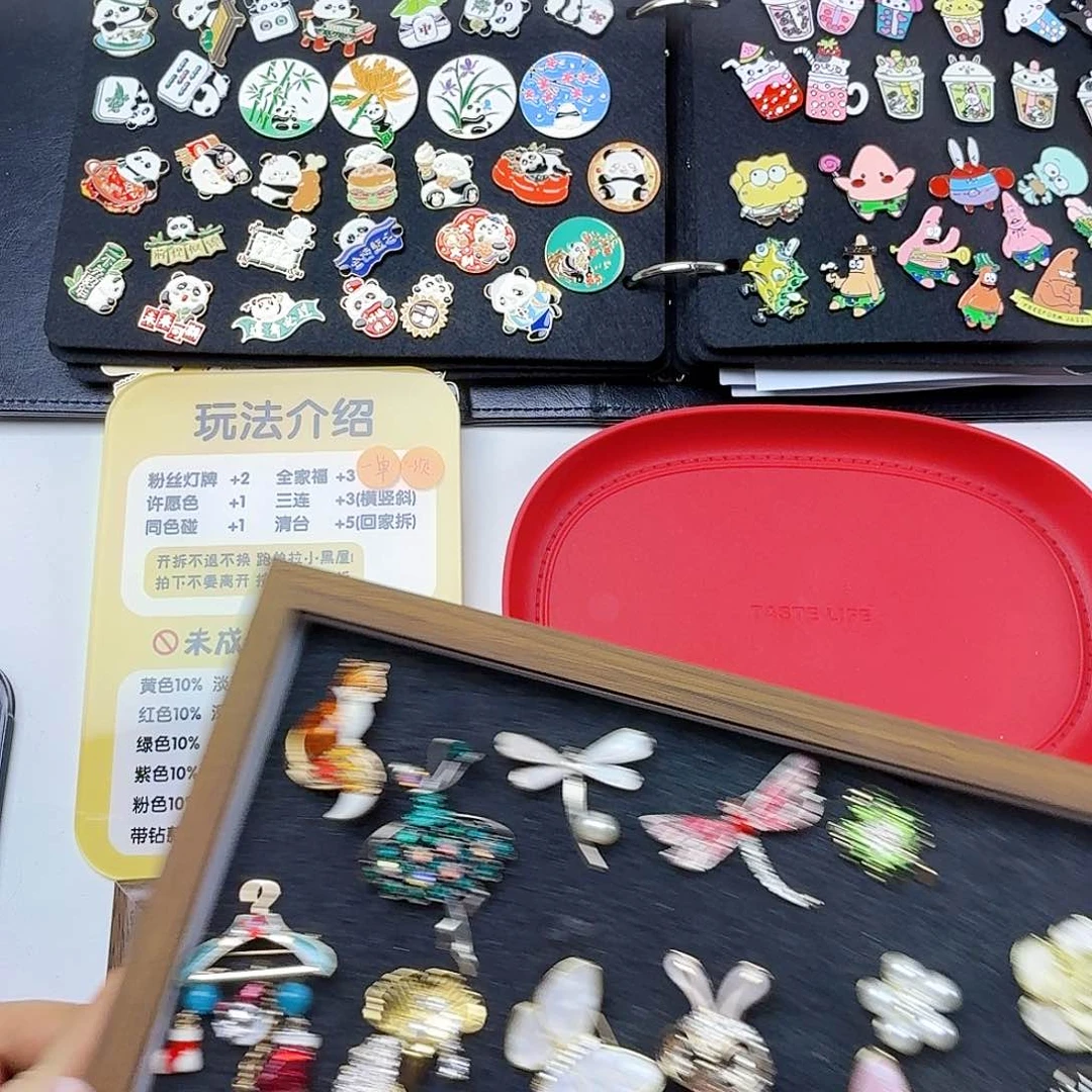 铁合金无卡通胸针一拆十