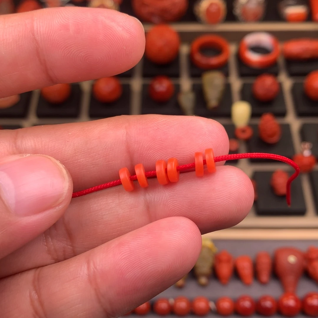 南红玛瑙未镶嵌精工直切保山隔片5.6