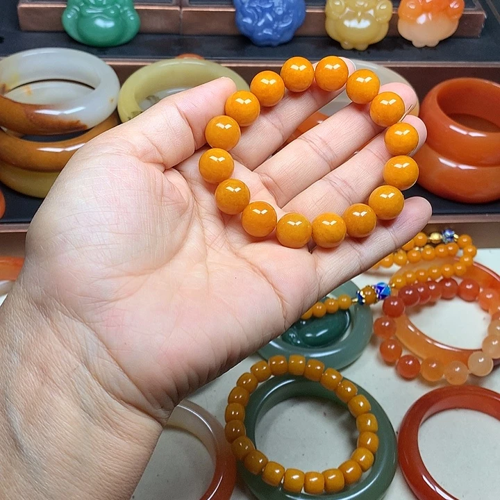 石英质玉未镶嵌手链