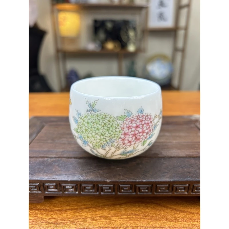 品牌《绣球花》主人杯禅定杯/150ml