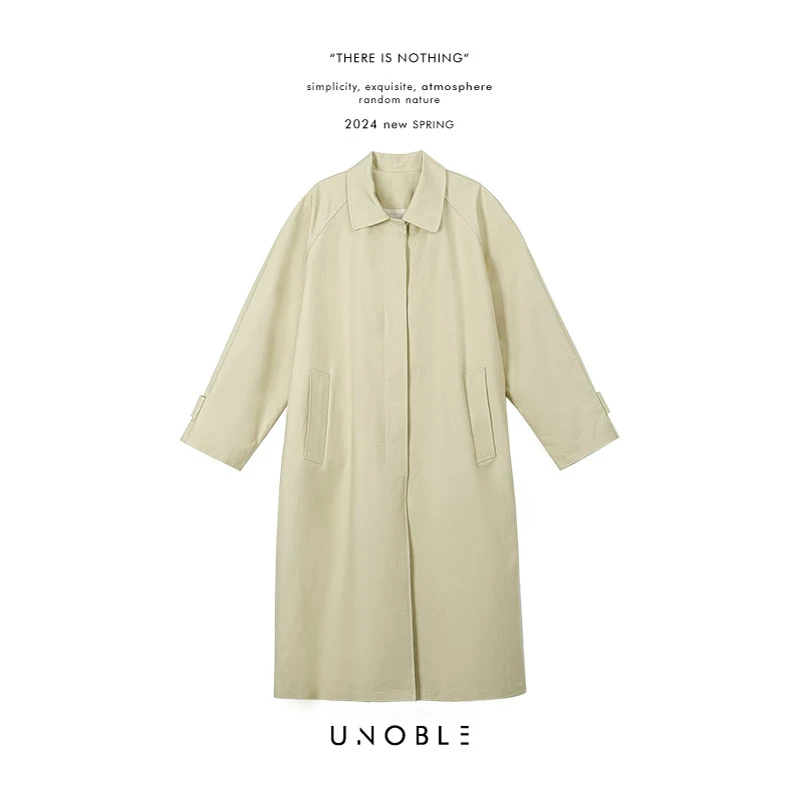 秋冬收官19664301F003521【纯棉挺括中长款风衣外套】114号