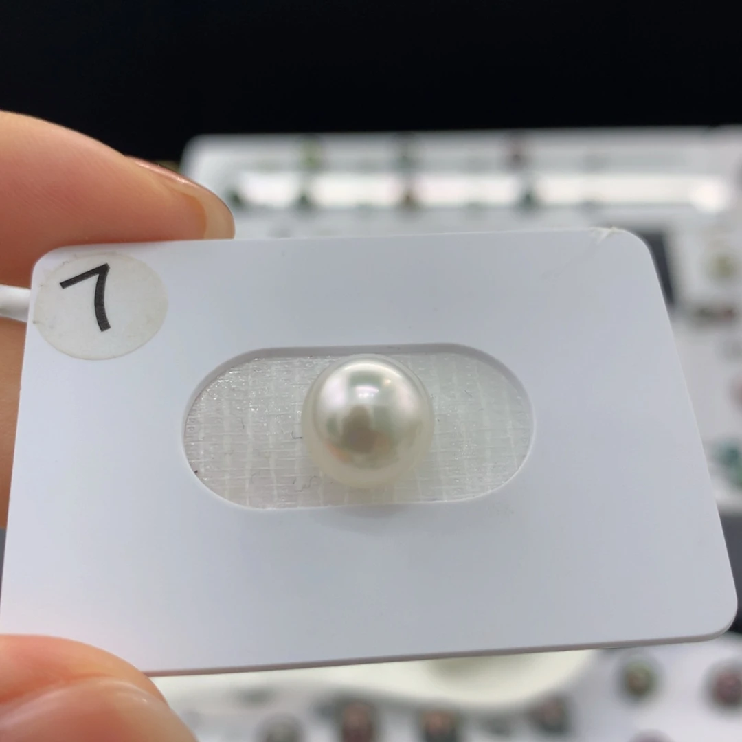 未镶嵌裸珠定制海水珍珠9+冷白光澳白