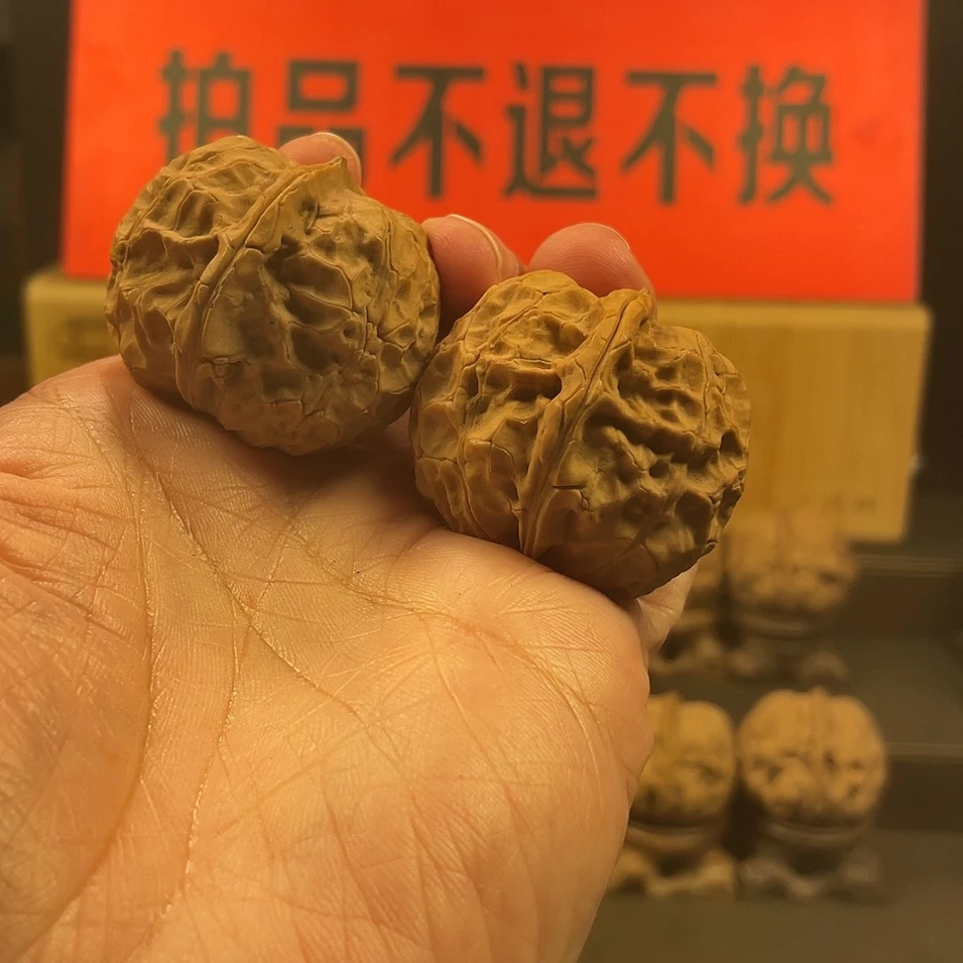 文玩核桃把件寻龙元宝