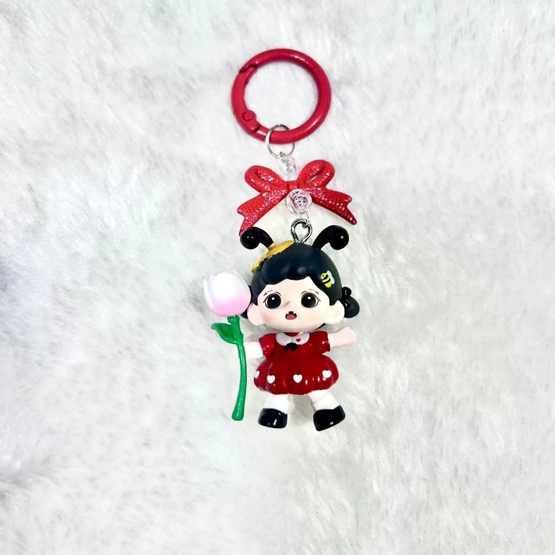 （明款）多巴胺潮玩改娃萌粒diy钥匙挂件